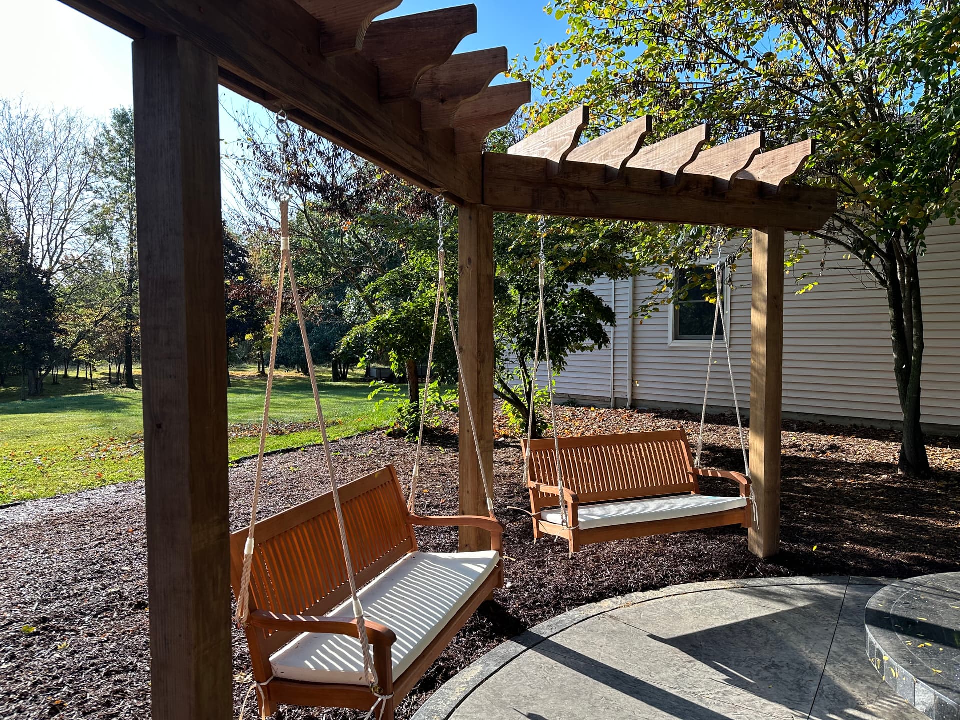 Cedar Swing Installation in Charlotte MI image